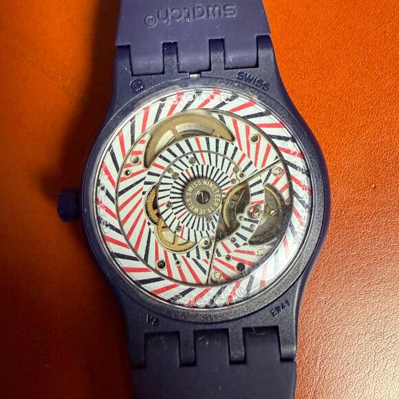 Swatch x Hodinkee Limited Edition SISTEM51 Blue Edition for HODINKEE / SUTZ404 - Picture 4 of 16